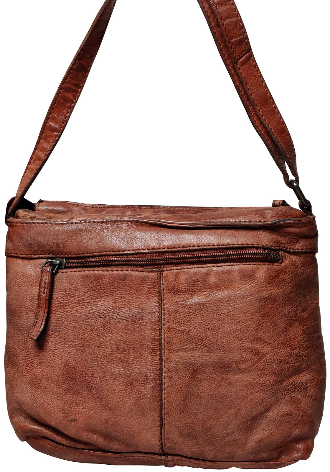 Leather Crossbody Bag for Women, Brick Red