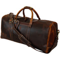 Roadstar Overnight Weekender Carry On Duffel Bag (24 Inches, Antique Brown)