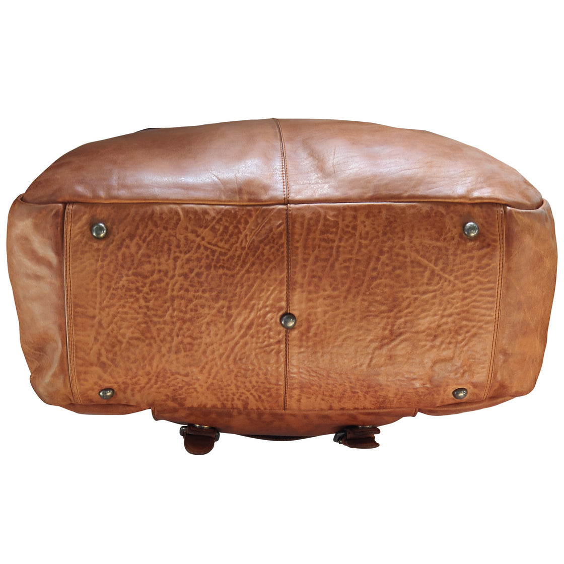 Casanova Leather Duffel Bag (Brown)