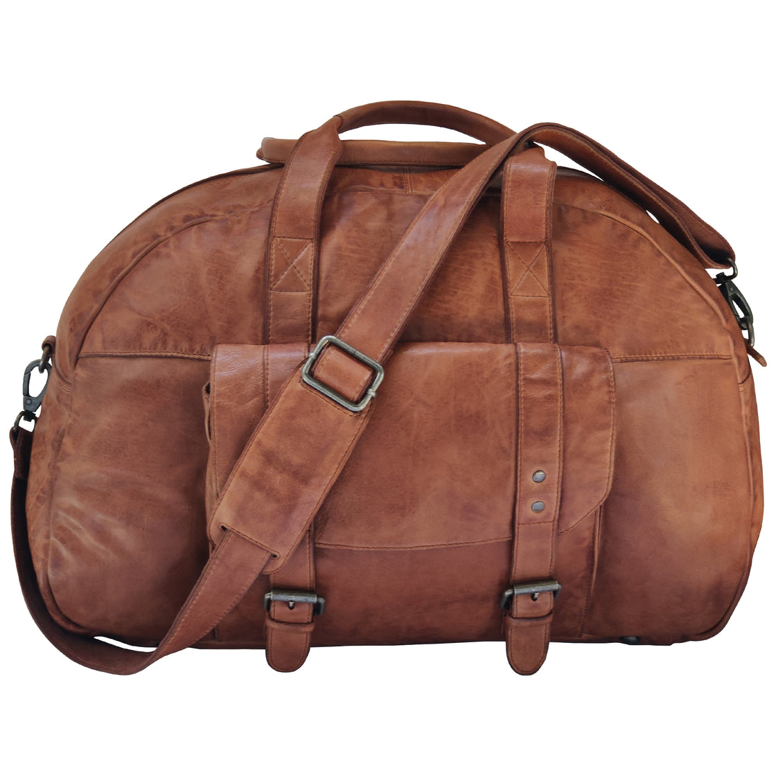 Leather Duffel Bags for Men - Holdall Airplane Underseat Carry on Luggage by Rustic Town