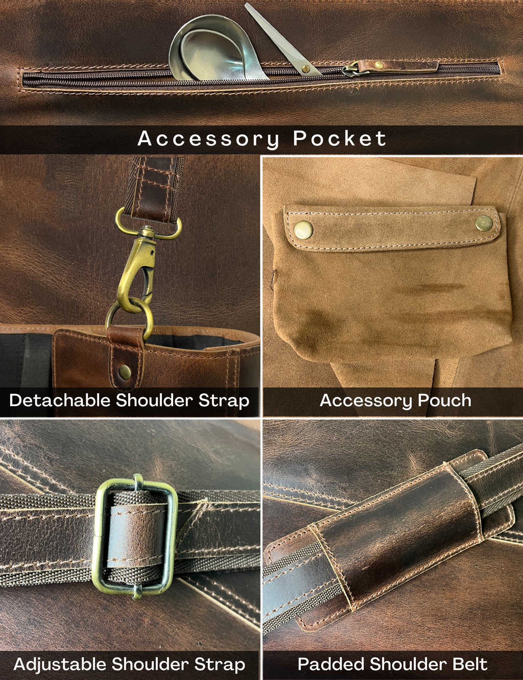 Koch Knife Roll( Dark Brown )