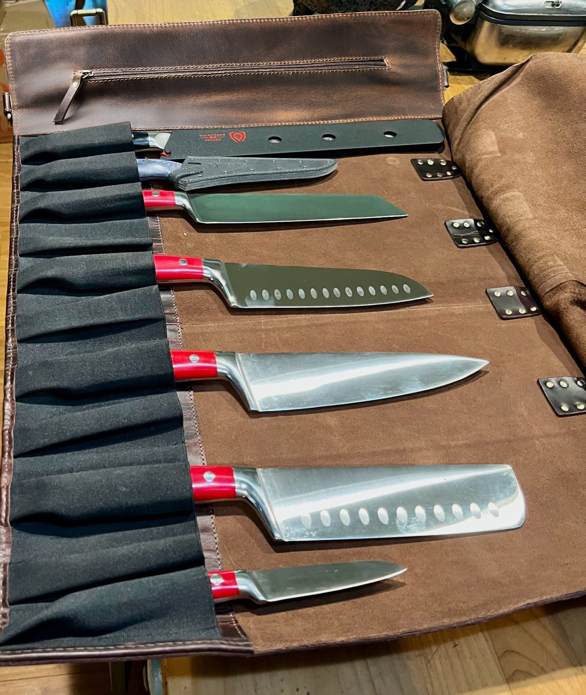 Koch Knife Roll( Dark Brown )
