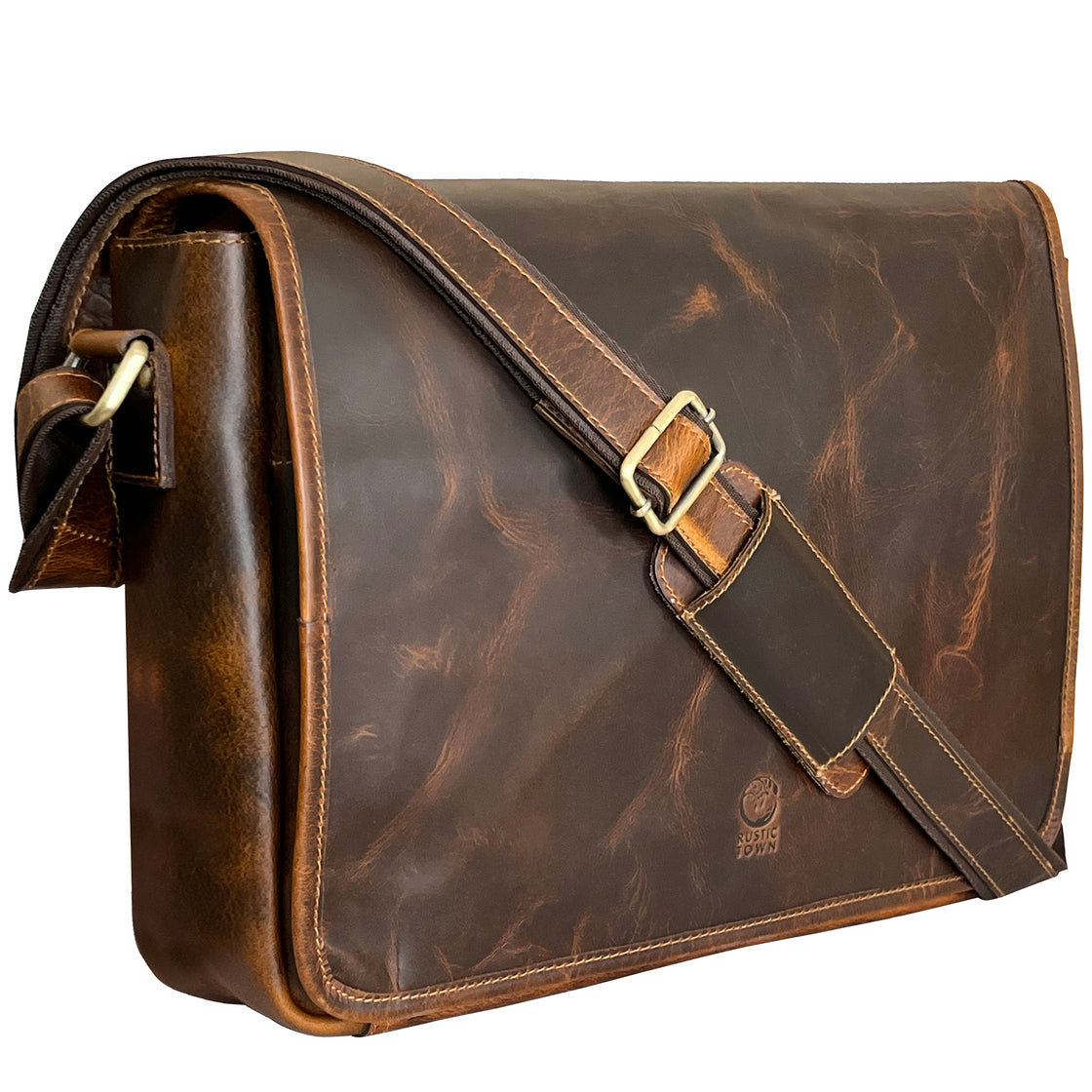 Montana West Genuine Oil Calf Leather Messenger Bag/ Laptop Briefcase –  Cowgirl Wear