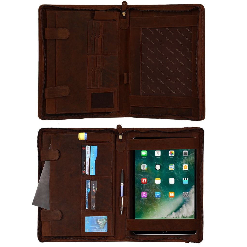 Supreme Business Leather Portfolio (Dark Brown)