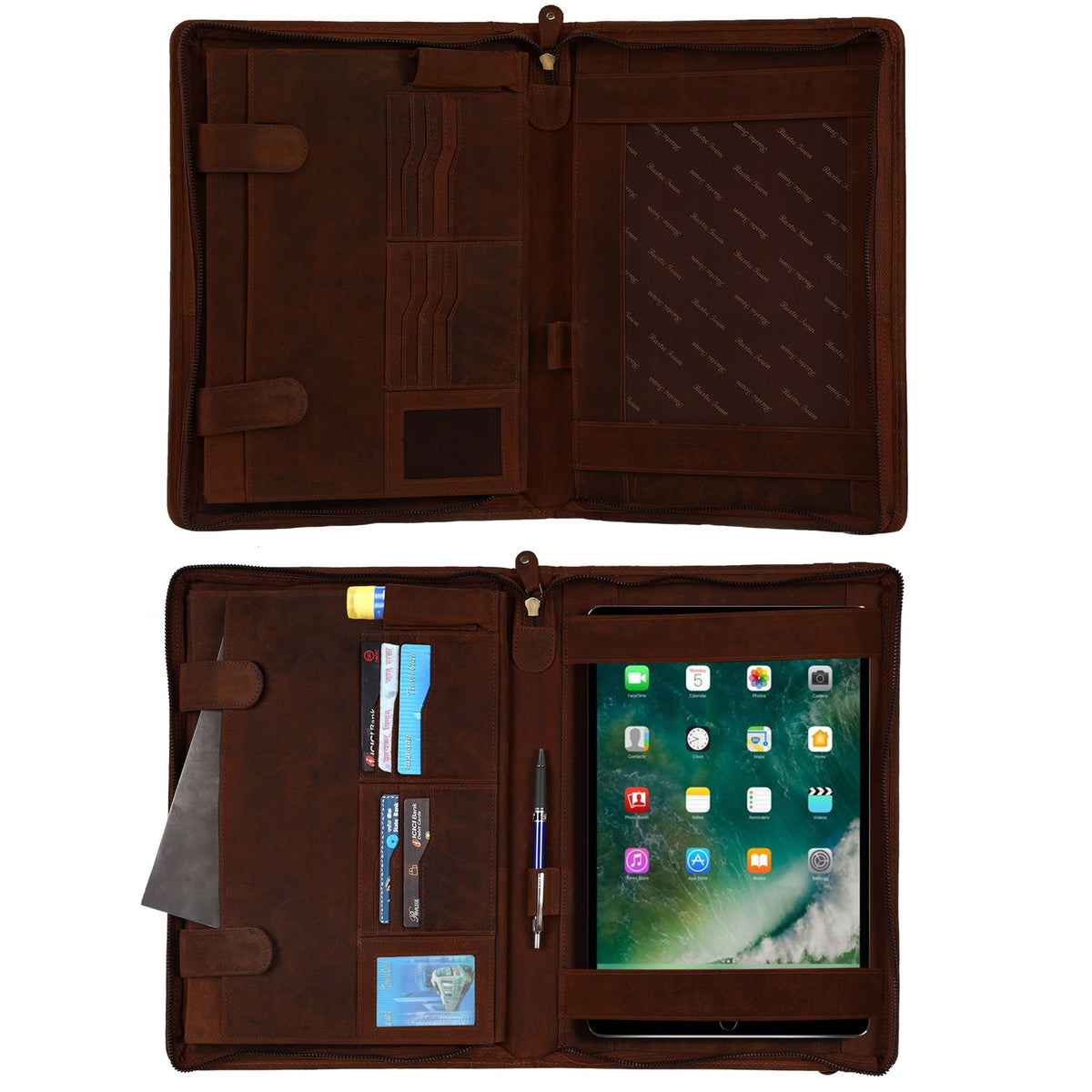 Supreme Business Leather Portfolio (Dark Brown)