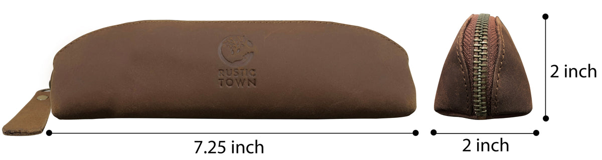 Jerry Vintage Leather Pen Pencil Case