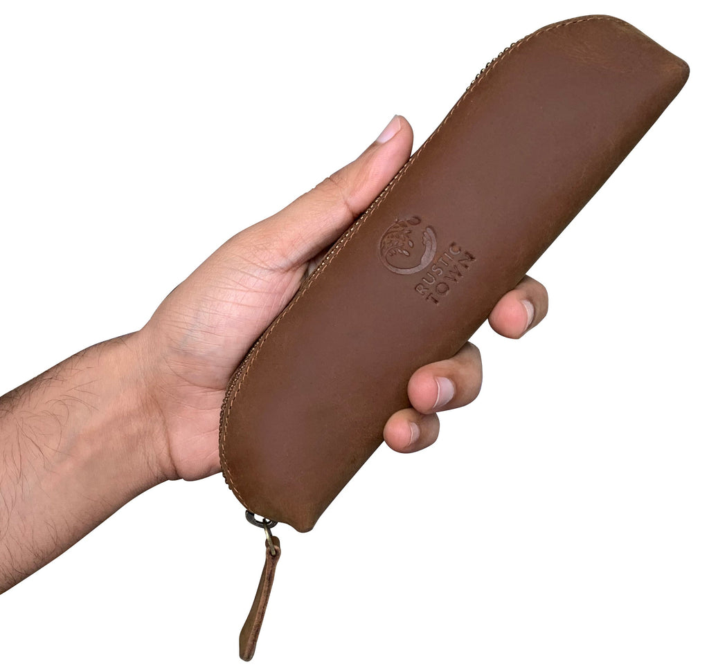 Jerry Vintage Leather Pen Pencil Case