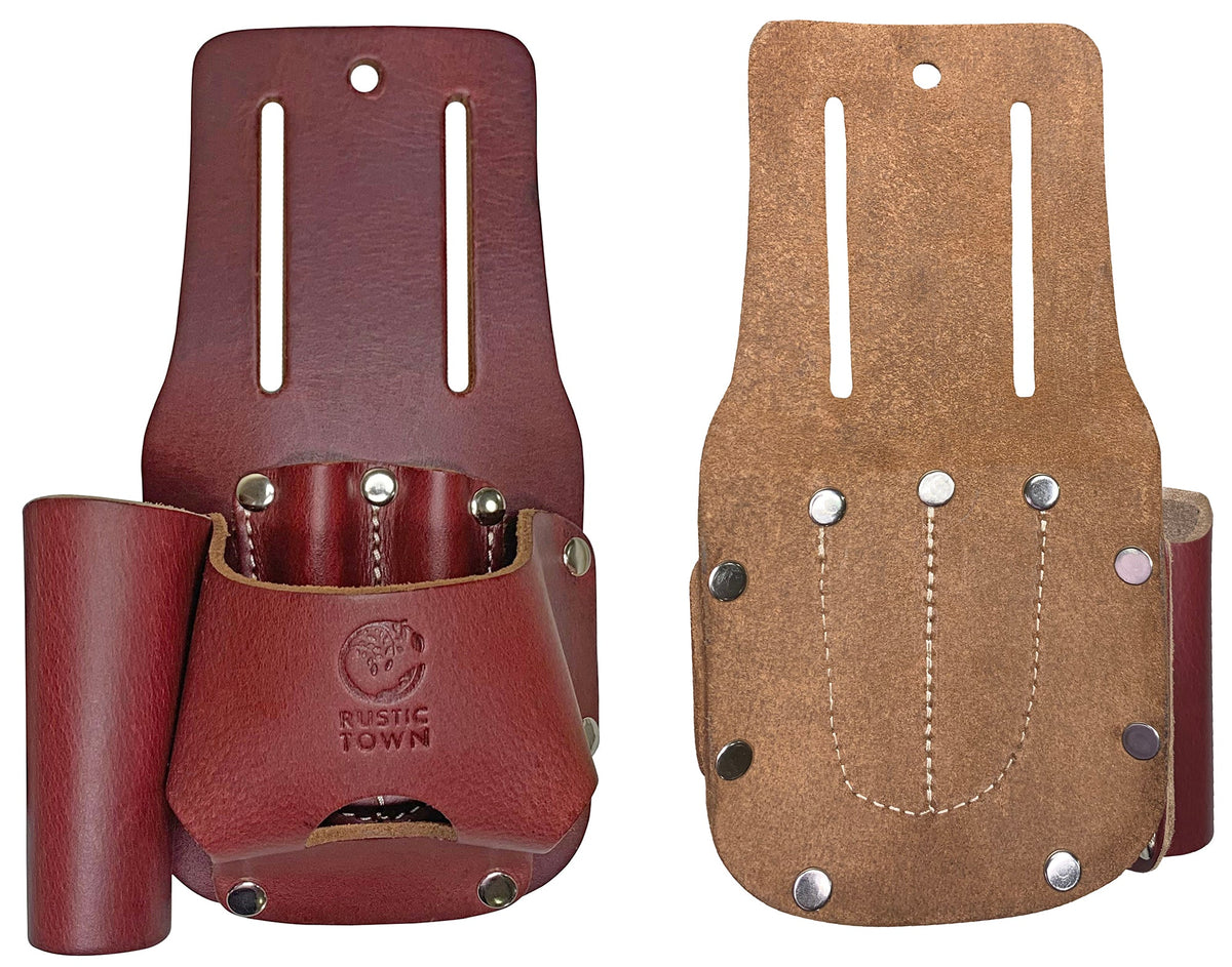 Rustic Town Leather Tool Belt Tape Measure Holder & Knife Holster