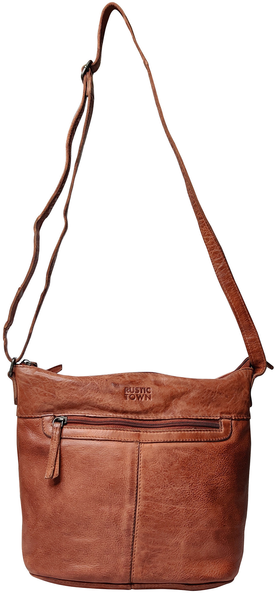 Leather Sling Bag for Women, Brick Red