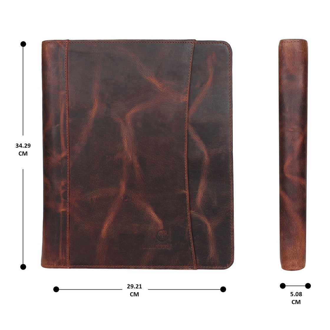 Kingsman Business Leather Portfolio (Walnut/Mulberry)