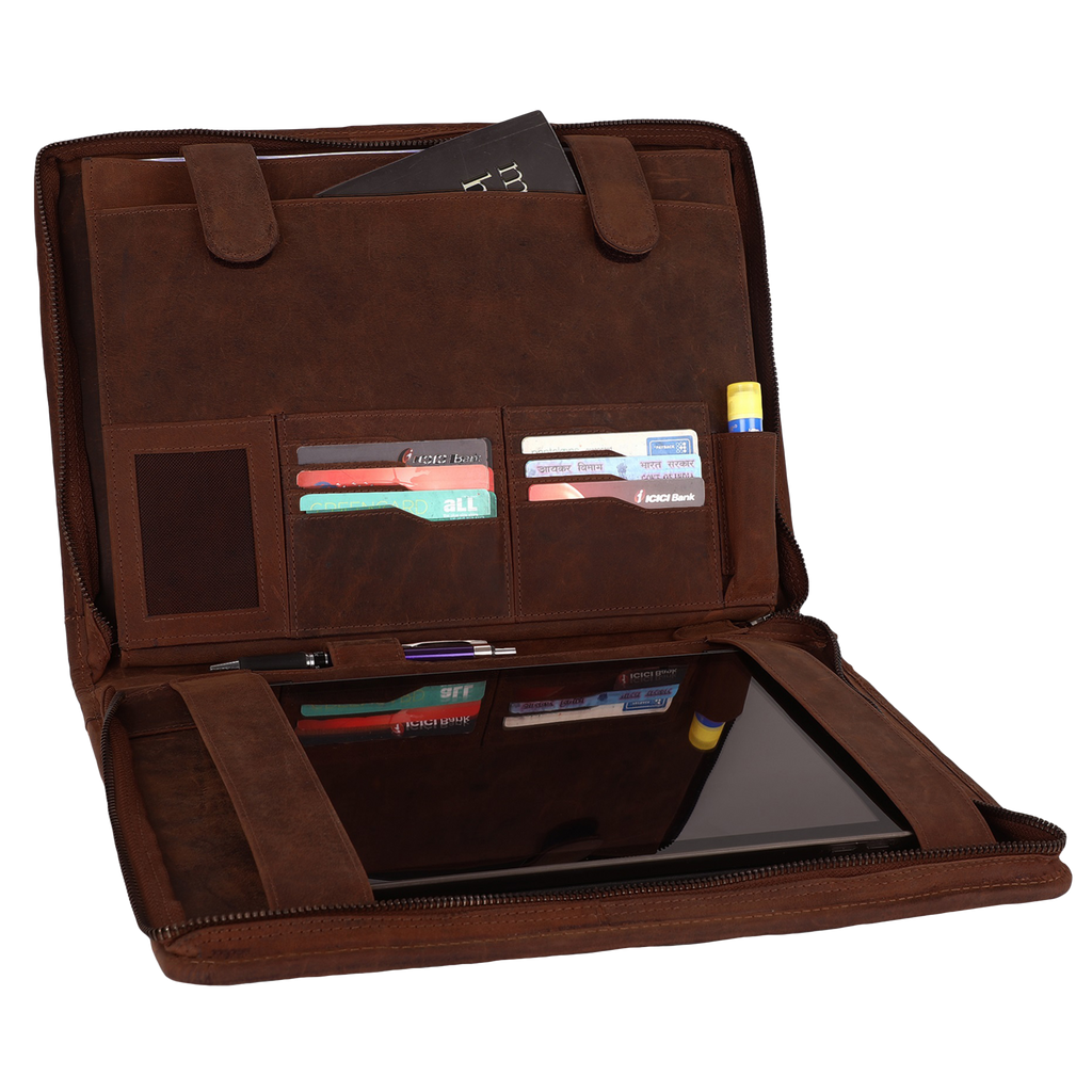 Supreme Business Leather Portfolio (Dark Brown)