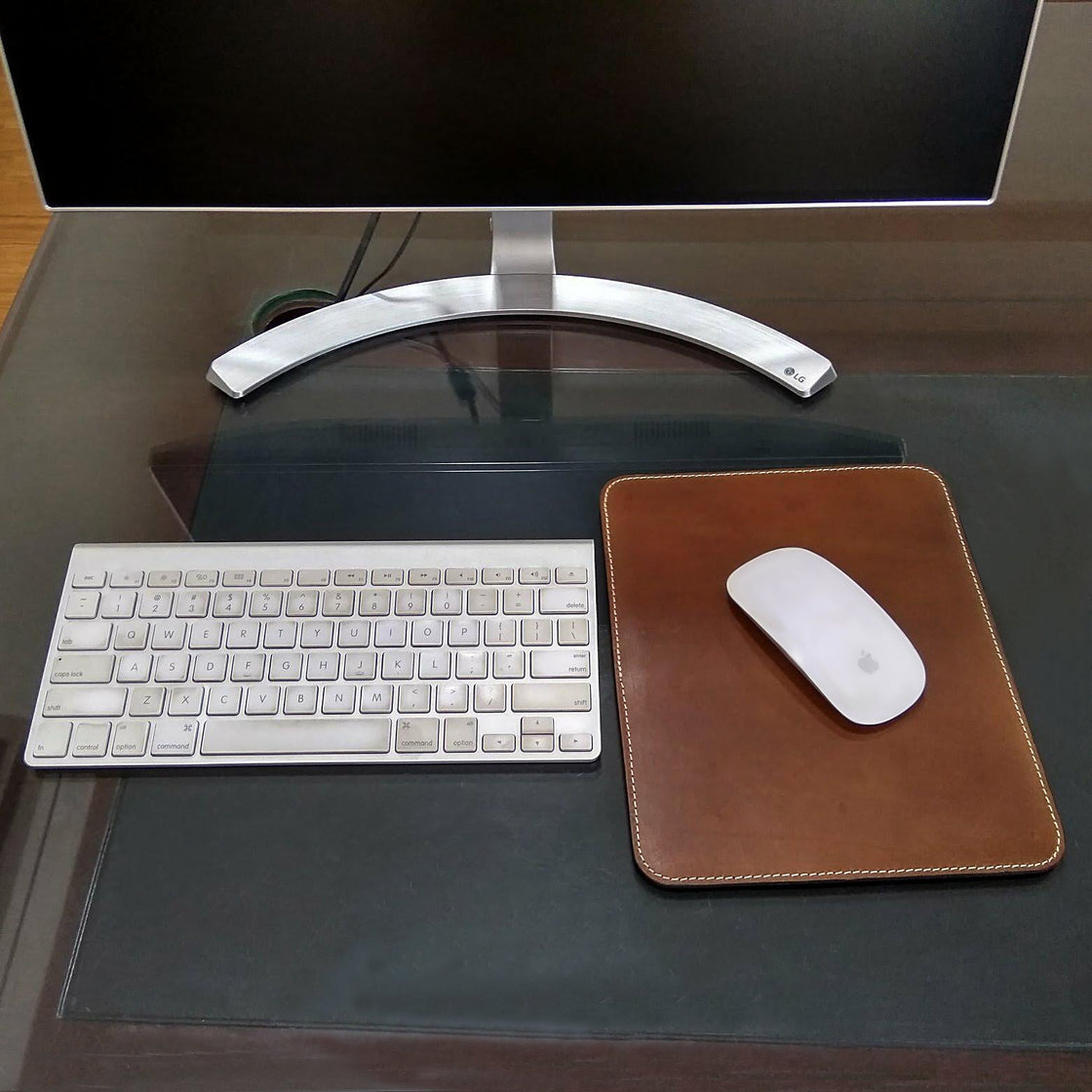 Leather Mouse Pads for Laptop Computer PC Gaming Apple Executive Work Desk Handmade
