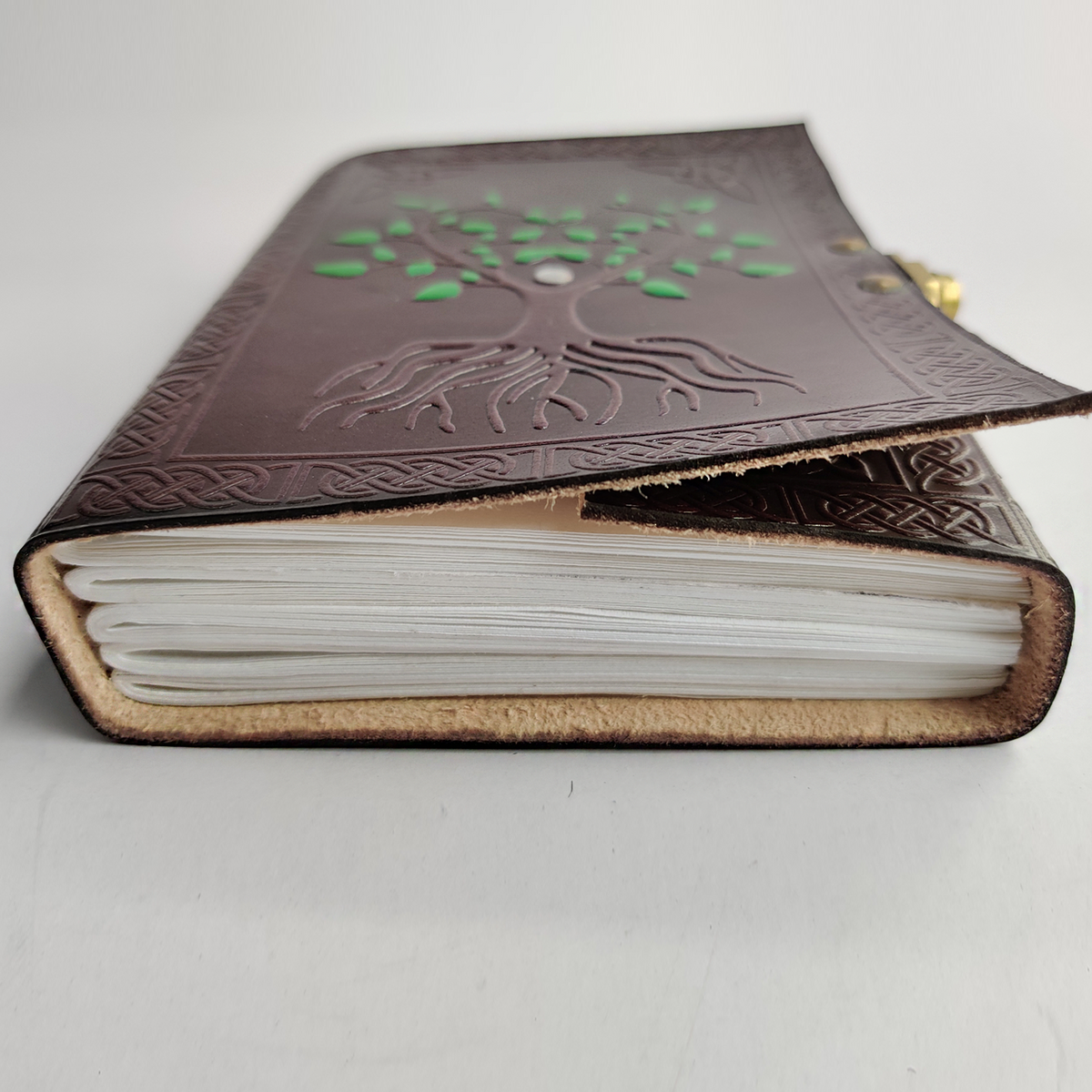 Hand Painted Sacred Tree of Life Leather Journal